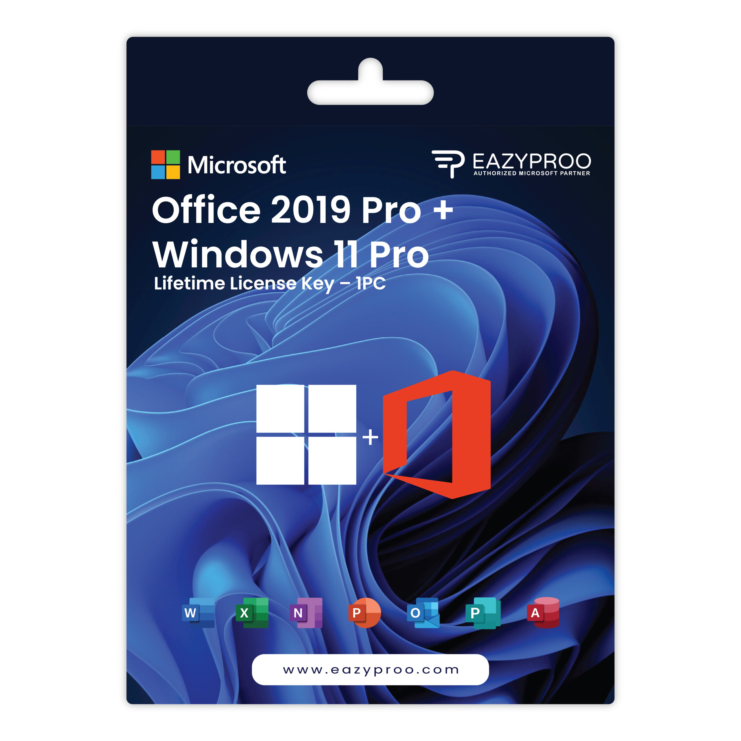 Microsoft Office 2019 Pro Plus‎ + Windows 11 Pro – Lifetime License Key – 1PC